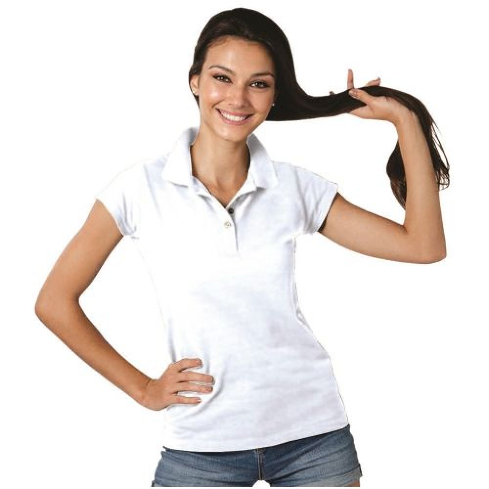 M&O TIPO POLO PIQUE 100% ALGODON RING SPUN DAMA  S-XL imagen